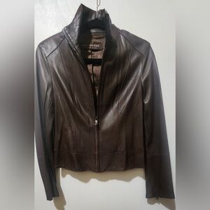 Marc New York Dark Brown Leather Jacket for Women